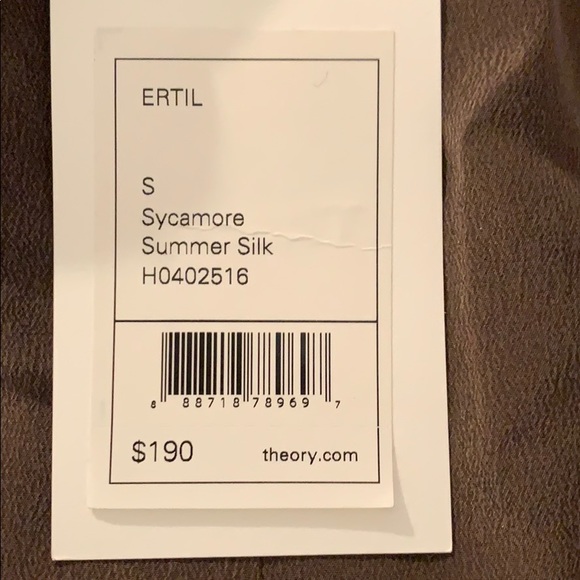 NWT Theory 💯 % silk blouse - Picture 2 of 7